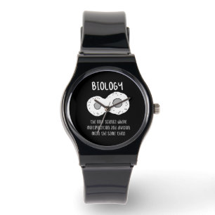 Biologie - Biologie - das einzige Geschenk der Wis Armbanduhr