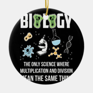 Biologie die einzige Wissenschaft, in der Multipli Keramik Ornament