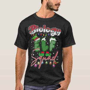 Biologie Elf Squad Ugly Sweater Weihnachtsweihnach T-Shirt