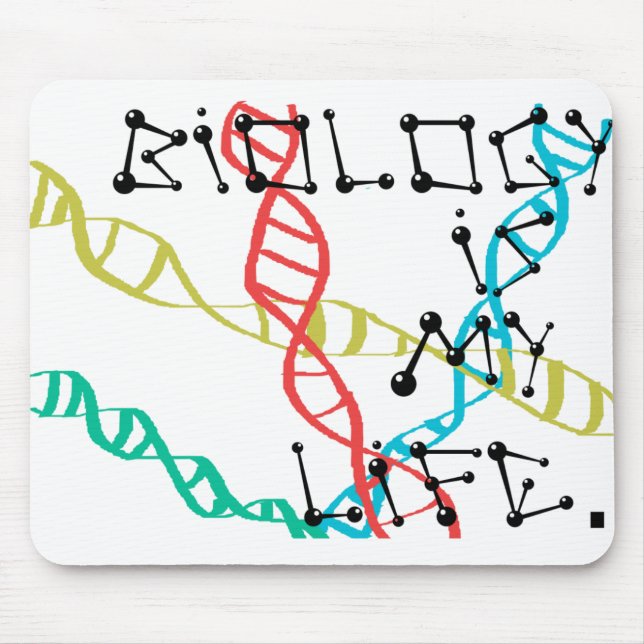 Biologie ist mein Leben Mousepad (Vorne)