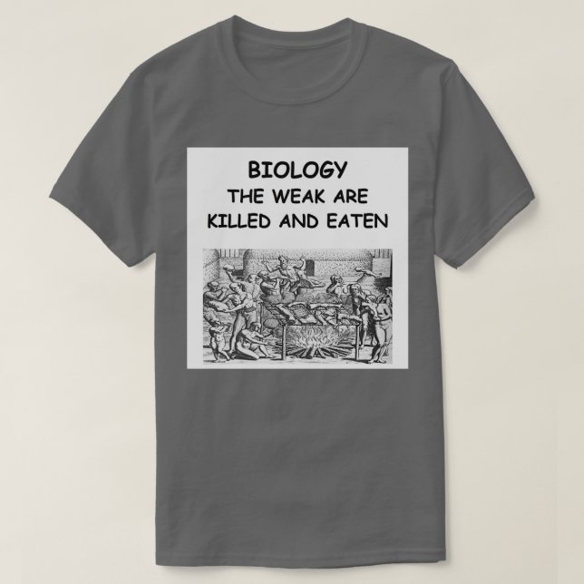 Biologie Joke T-Shirt (Design vorne)