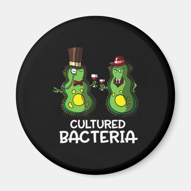 Biologie kultivierte Bakterien in lustiger Student Magnet (Vorne)
