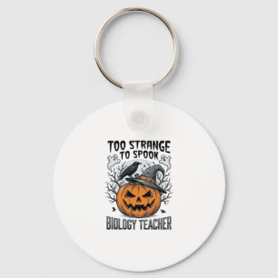 Biologie-Lehrer-Halloween-Shirt Gruseliger Kürbis Schlüsselanhänger