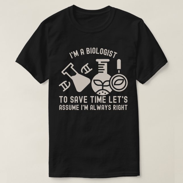 Biologie Major, Biologie Lover4 T-Shirt (Design vorne)