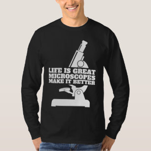 Biologie Mikroskop Schüler Wissenschaftler Lehrer  T-Shirt
