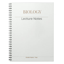 Biologie-Notizbuch – Minimale akademische Edition Notizblock