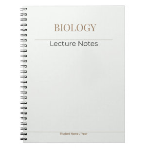 Biologie-Notizbuch – Minimale akademische Edition Notizblock