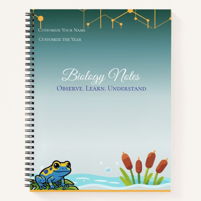 Biologie-Notizen Notizbuch (Vorderseite)