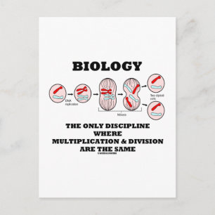 Biologie nur Disziplinarmultiplikationsabteilung Postkarte