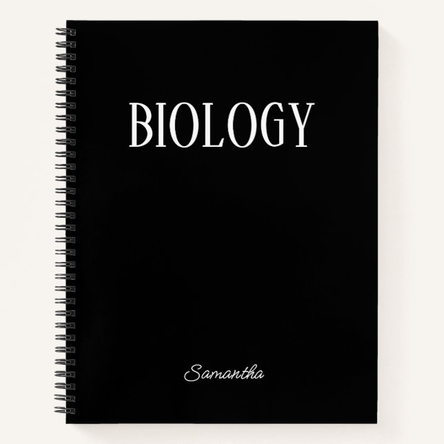 Biologie Personalisierter Gegenstand Notizbuch (Vorderseite)
