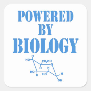 Biologie-Power Quadratischer Aufkleber