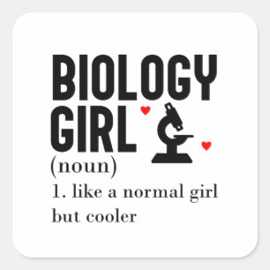 Biologie Quadratischer Aufkleber