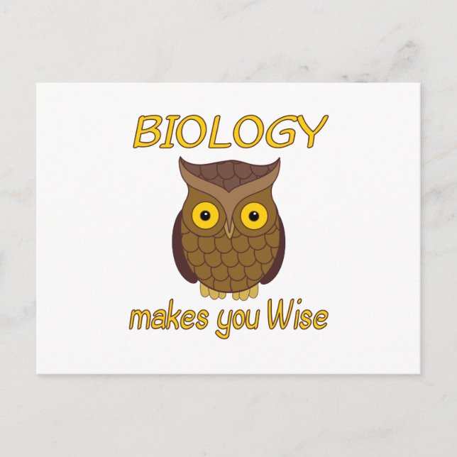 Biologie Wise Postkarte (Vorderseite)