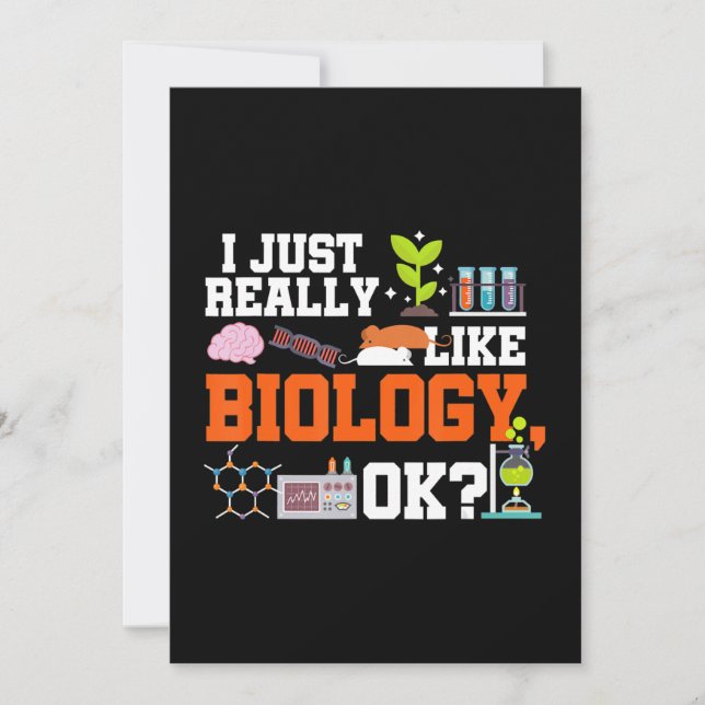 Biologielehrer Gabe für Biologie-Studierende Feiertagskarte (Vorderseite)