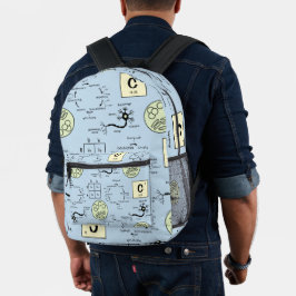 Biologielehrer Zellgenetik Neuronaler Nerd Bedruckter Rucksack