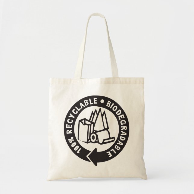 Biologisch abbaubare Taschen-Tasche Tragetasche (Vorne)