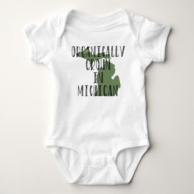 Biologisch angebaut in Michigan Baby Strampler (Vorderseite)