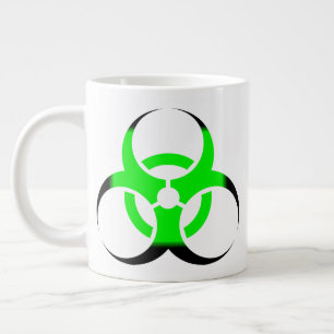 Biologische Biogefährdung Symbol grün und schwarz Jumbo-Tasse