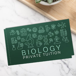 Biologische naturwissenschaftliche Unterrichtsdien Visitenkarte