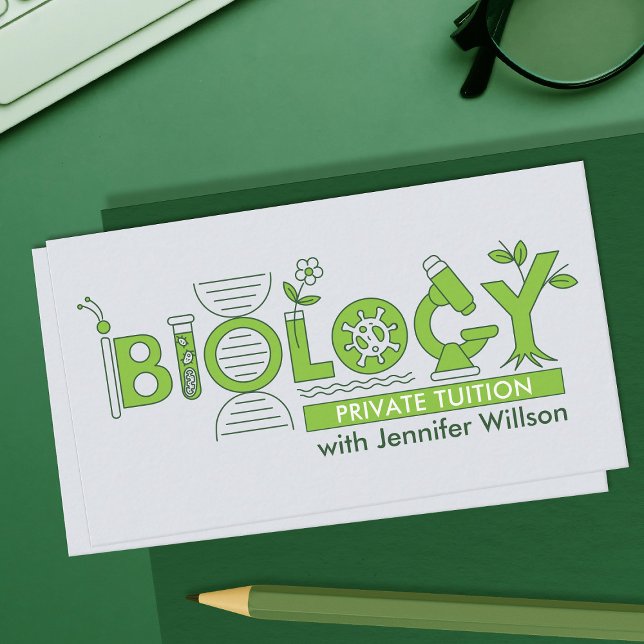 Biologische naturwissenschaftliche Unterrichtsdien Visitenkarte (Von Creator hochgeladen)