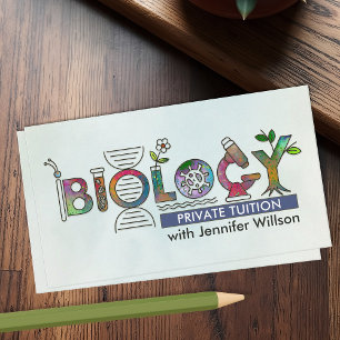 Biologische naturwissenschaftliche Unterrichtsdien Visitenkarte