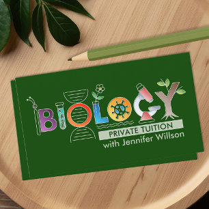 Biologische naturwissenschaftliche Unterrichtsdien Visitenkarte