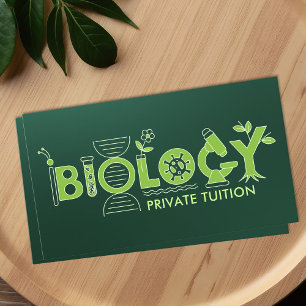 Biologische naturwissenschaftliche Unterrichtsdien Visitenkarte