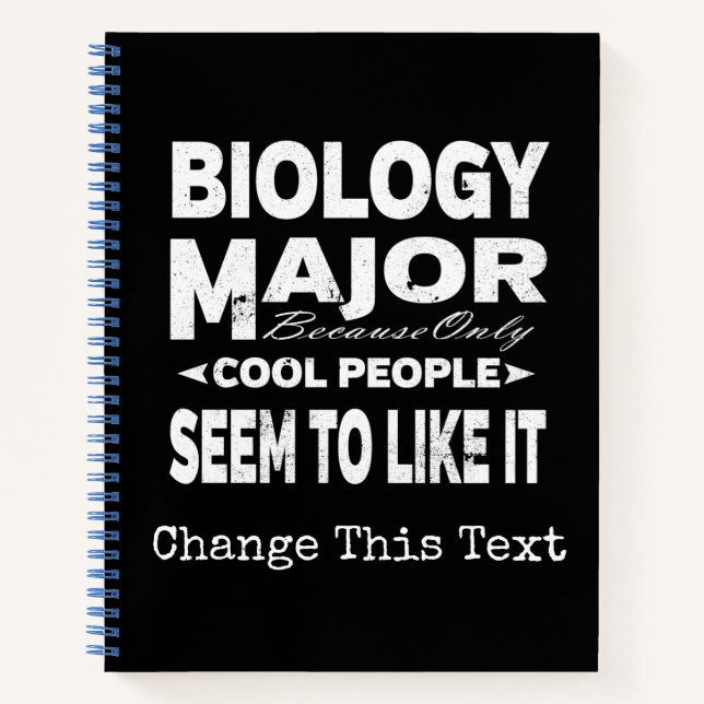 Biologische Uni, die nur Coolen Menschen gefällt Notizbuch (Vorderseite)