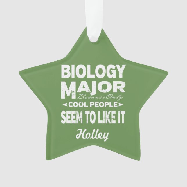 Biologische Uni, die nur Coolen Menschen gefällt Ornament (Vorderseite)