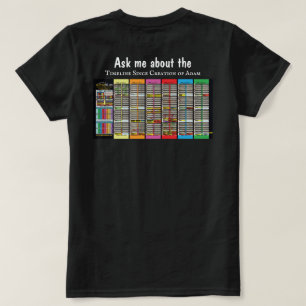 Biologisches Zitat und Zeitleiste Seit Adam für si T-Shirt