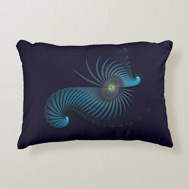 Biolumineszente Alien Sea Creation Dekokissen (Vorderseite)