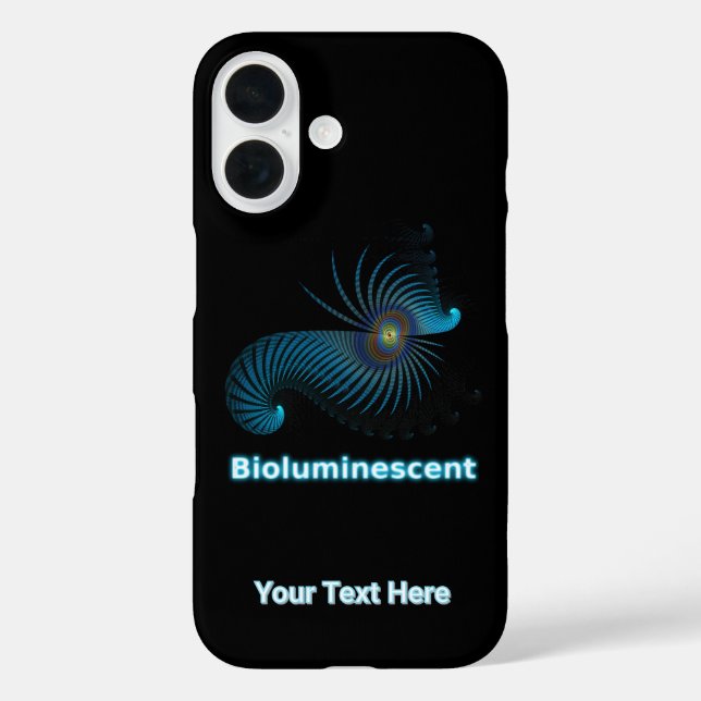 Biolumineszente Alien Sea Creation iPhone 16 Hülle (Rückseite)
