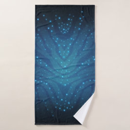 Biolumineszentes Blaues Alien-Haut-Muster - Avatar Badehandtuch