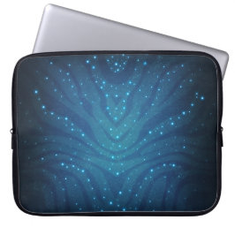 Biolumineszentes Blaues Alien-Haut-Muster - Avatar Laptopschutzhülle