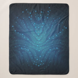 Biolumineszentes Blaues Alien-Haut-Muster - Avatar Sherpadecke