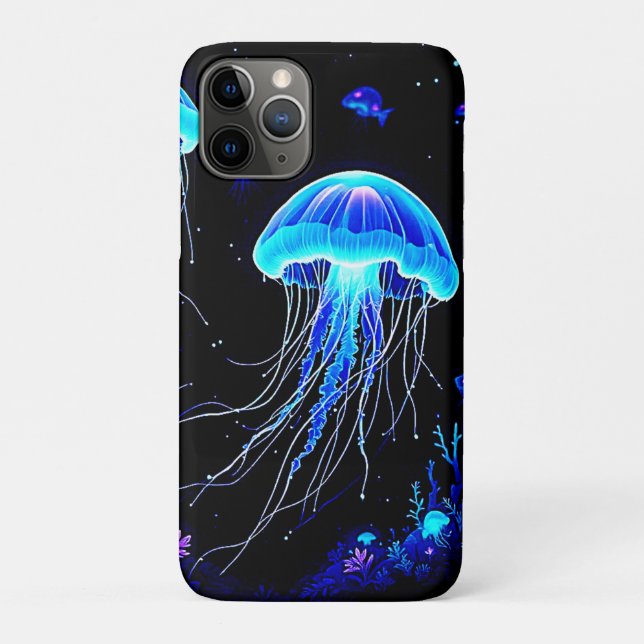 Biolumineszenz Qualle Traum Case-Mate iPhone Hülle (Rückseite)
