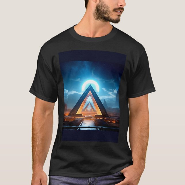 Bioluminöse Neom glühende Sterne vor einer T-Shirt (Vorderseite)