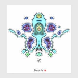 Biomechanische Alien drone / Alien Tintenfisch v1 Aufkleber