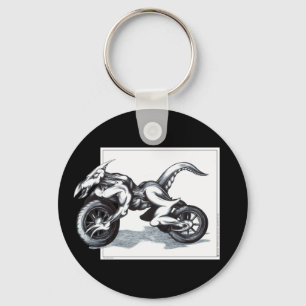 Biomechanisches drakonisches Trike Schlüsselanhänger