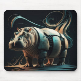 Biomechanisches Flusspferd Mousepad