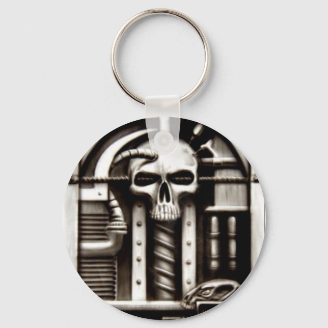 Biomechskull Schlüsselanhänger (Vorderseite)
