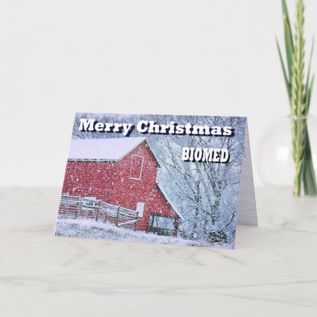 BIOMED Weihnachtskarte Feiertagskarte (Vorderseite)