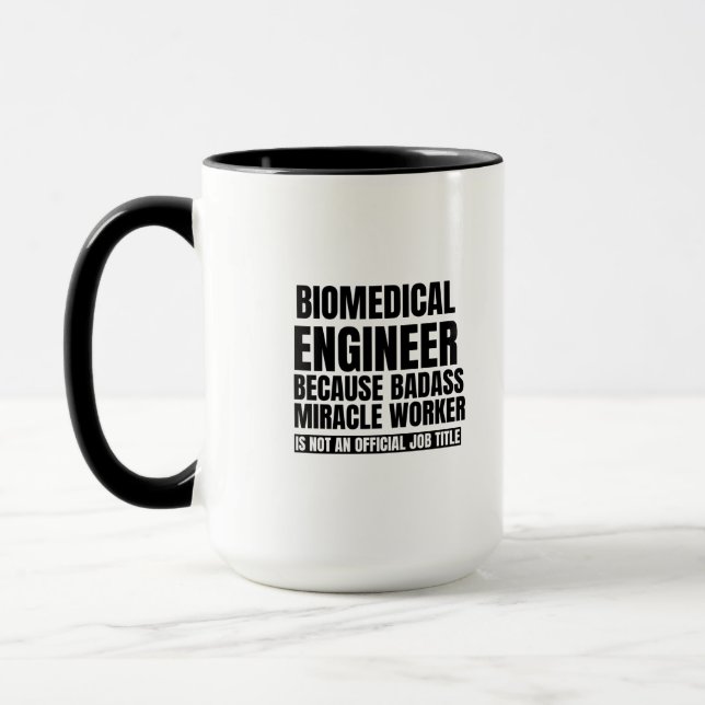 Biomedical Engineer, weil baas Wunder Arbeiter Tasse (Links)