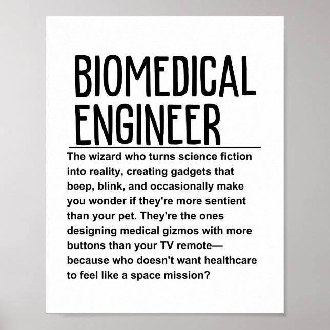 Biomediziner Poster (Vorne)