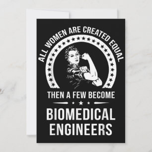 Biomedizinische Ingenieurin für Frauen Biomedizini Dankeskarte