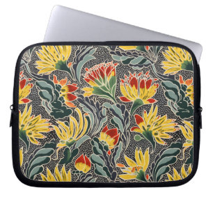 Biomorpher natürlicher Blumendruck Laptopschutzhülle