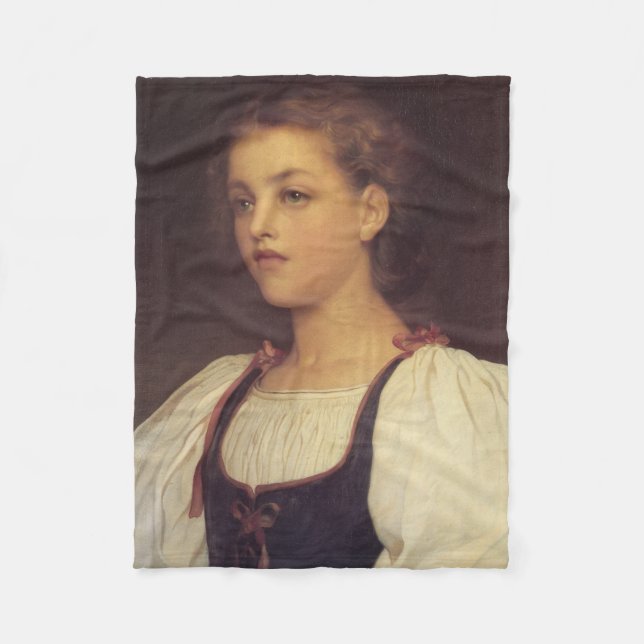 Biondina (von Frederic Leighton) Fleecedecke (Vorderseite)