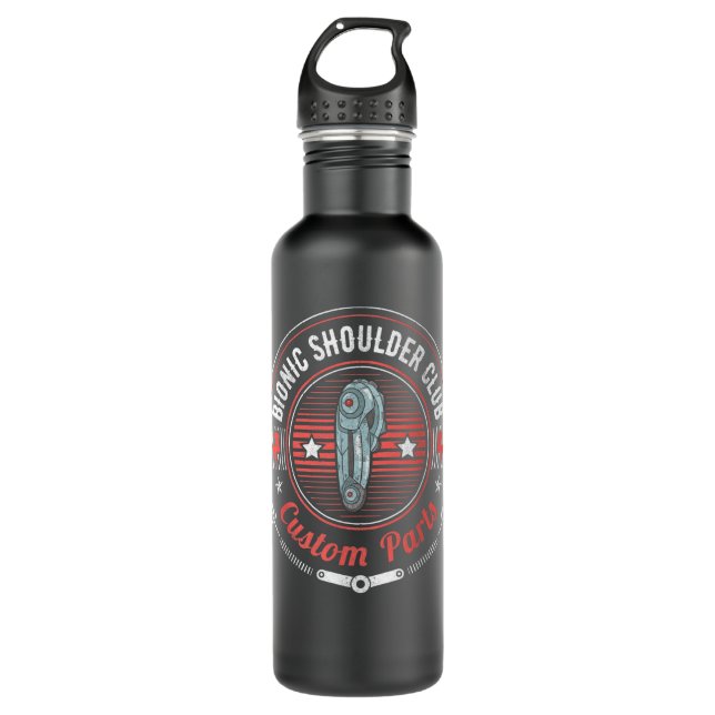 Bionic Shoulder Club Custom Parts Funny Shoulder R Edelstahlflasche (Vorderseite)