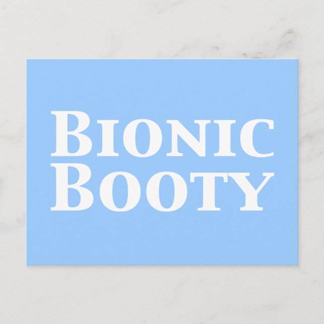 Bionische Hintern Postkarte (Vorderseite)