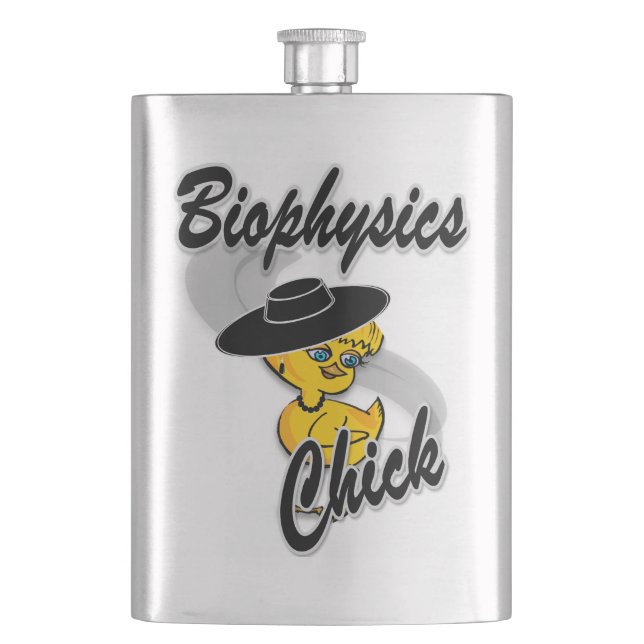 Biophysik Chick #4 Flachmann (Vorderseite)